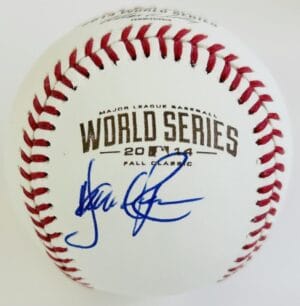 HAROLD REYNOLDS SIGNED 2014 WORLD SERIES BASEBALL KANSA CITY ROYALS AUTOGRAPH J1