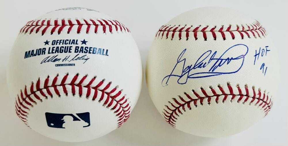 GAYLORD PERRY SIGNED OMLB BASEBALL GIANTS CLEVELAND INDIANS AUTOGRAPH COA J1