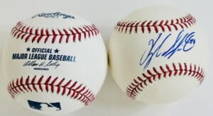 KYLE SKIPWORTH SIGNED OMLB BASEBALL FLORIDA MIAMI MARLINS AUTOGRAPH COA J3