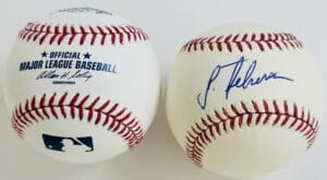 JULIO TEHERAN SIGNED OMLB BASEBALL ATLANTA BRAVES MILWAUKEE BREWERS AUTOGRAPH J6