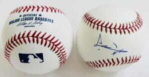 GUAN TIANLANG SIGNED OMLB BASEBALL YOUNGEST IN AUGUSTA MASTERS AUTOGRAPH COA J2