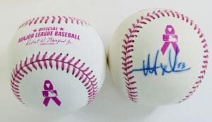 MATT ADAMS SIGNED PINK MOTHERS DAY BASEBALL ST LOUIS CARDINALS AUTOGRAPH COA J16