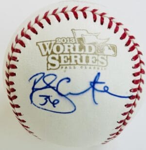 RANDY CHOATE SIGNED 2013 WORLD SERIES LOGO BASEBALL ST. LOUIS CARDINALS COA J3