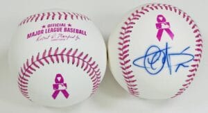 CARLOS MARTINEZ SIGNED PINK MOTHERS DAY BASEBALL ST LOUIS CARDINALS AUTOGRAPH J1