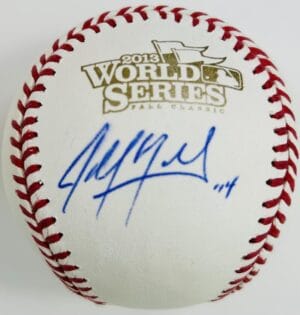 JOHN MOZELIAK SIGNED 2013 WORLD SERIES BASEBALL ST LOUIS CARDINALS AUTOGRAPH K1