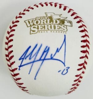 JOHN MOZELIAK SIGNED 2013 WORLD SERIES BASEBALL ST LOUIS CARDINALS AUTOGRAPH K2