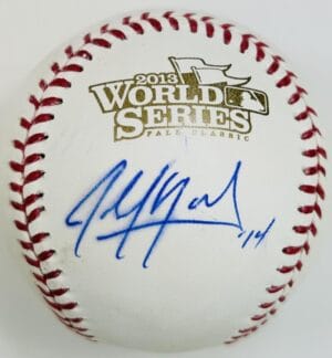 JOHN MOZELIAK SIGNED 2013 WORLD SERIES BASEBALL ST LOUIS CARDINALS AUTOGRAPH J4