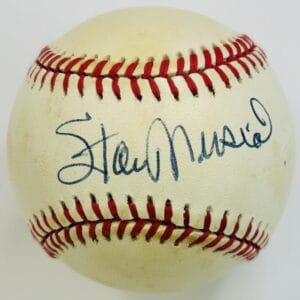 STAN MUSIAL SIGNED WILLIAM WHITE ONLB BASEBALL ST LOUIS CARDINALS AUTOGRAPH J2