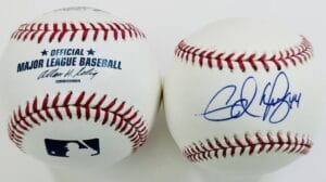 EDWARD MUJICA SIGNED OMLB BASEBALL STL CARDINALS BOSTON RED SOX AUTOGRAPH COA J14