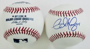 EDWARD MUJICA SIGNED OMLB BASEBALL STL CARDINALS BOSTON RED SOX AUTOGRAPH COA K2