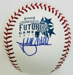 SHELBY MILLER SIGNED 2011 FUTURES GAME BASEBALL LOS ANGELES DODGERS AUTOGRAPH K1