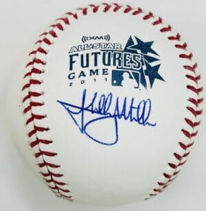 SHELBY MILLER SIGNED 2011 FUTURES GAME BASEBALL LOS ANGELES DODGERS AUTOGRAPH J8