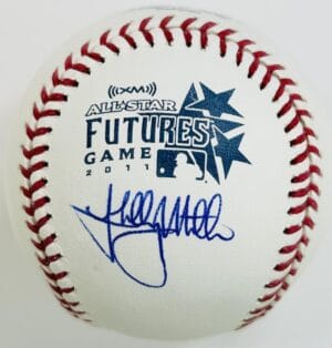 SHELBY MILLER SIGNED 2011 FUTURES GAME BASEBALL LOS ANGELES DODGERS AUTOGRAPH J11