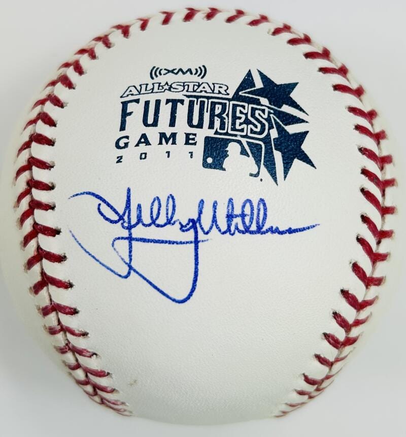 SHELBY MILLER SIGNED 2011 FUTURES GAME BASEBALL LOS ANGELES DODGERS AUTOGRAPH J32