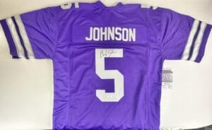 AVERY JOHNSON SIGNED CUSTOM JERSEY KANSAS STATE WILDCATS AUTOGRAPH JSA K26