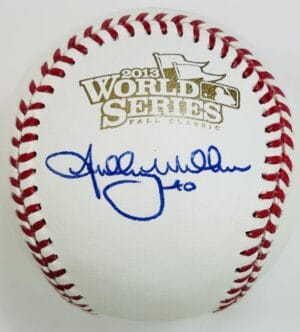 SHELBY MILLER SIGNED 2013 WORLD SERIES BASEBALL ST LOUIS CARDINALS AUTOGRAPH J68