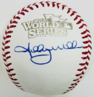 SHELBY MILLER SIGNED 2013 WORLD SERIES BASEBALL ST LOUIS CARDINALS AUTOGRAPH J76