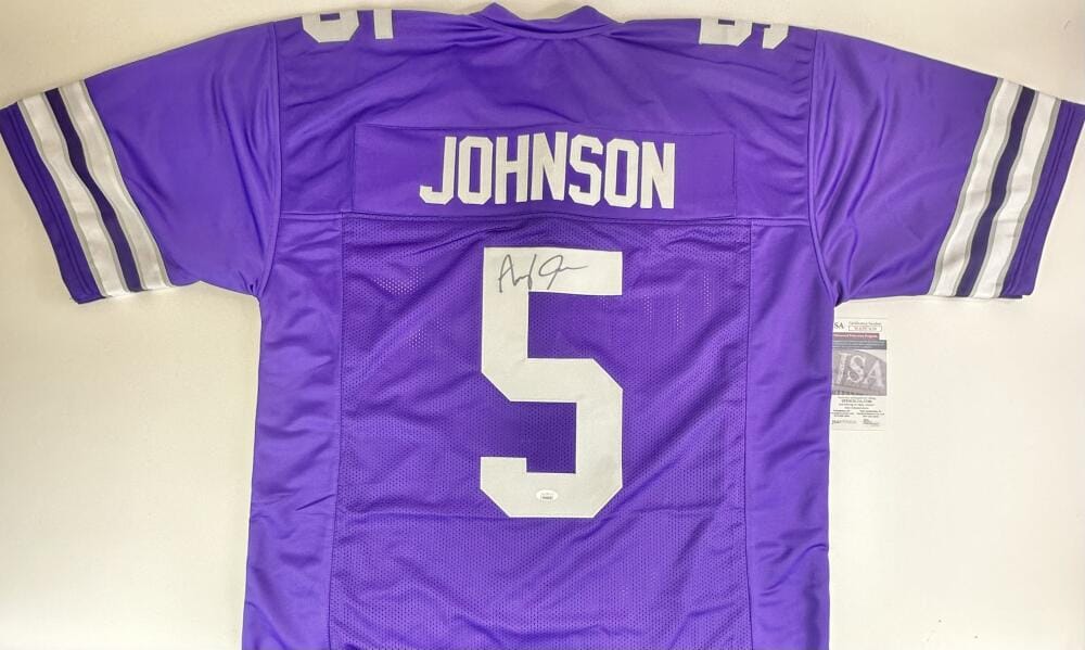 AVERY JOHNSON SIGNED CUSTOM JERSEY KANSAS STATE WILDCATS AUTOGRAPH JSA K28