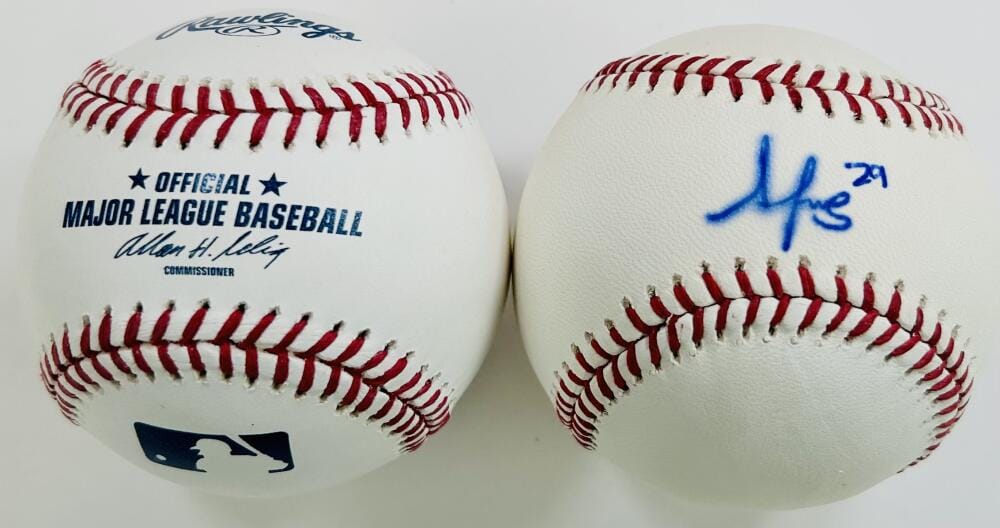 ALEX REYES SIGNED OMLB BASEBALL ST LOUIS CARDINALS 1ST ROUND AUTOGRAPH COA K5