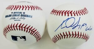 XAVIER SCRUGGS SIGNED OMLB BASEBALL ST LOUIS CARDINALS MARLINS AUTOGRAPH COA J3