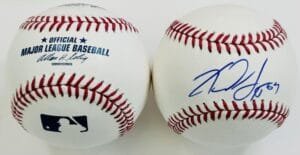 XAVIER SCRUGGS SIGNED OMLB BASEBALL ST LOUIS CARDINALS MARLINS AUTOGRAPH COA J4