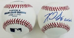 XAVIER SCRUGGS SIGNED OMLB BASEBALL ST LOUIS CARDINALS MARLINS AUTOGRAPH COA J10