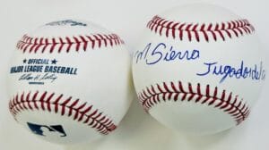 MAGNEURIS SIERRA SIGNED OMLB BASEBALL ST LOUIS CARDINALS MARLINS AUTOGRAPH J3