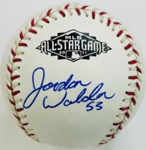 JORDAN WALDEN SIGNED 2011 ALL STAR GAME BASEBALL ANGELS CARDINALS AUTOGRAPH J5