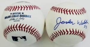 JORDAN WALDEN SIGNED OMLB BASEBALL ST LOUIS CARDINALS ANGELS BRAVES AUTOGRAPH J8