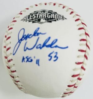 JORDAN WALDEN SIGNED 2011 ALL STAR GAME BASEBALL ANGELS CARDINALS AUTOGRAPH J4