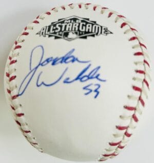 JORDAN WALDEN SIGNED 2011 ALL STAR GAME BASEBALL LOS ANGELES ANGELS BRAVES J11