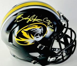 BRADY COOK SIGNED MISSOURI TIGERS FULL SIZE REP HELMET MIZZOU AUTOGRAPH BAS K119