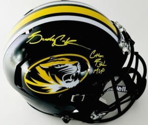 BRADY COOK SIGNED MISSOURI TIGERS FULL SIZE REP HELMET MIZZOU AUTOGRAPH BAS K121