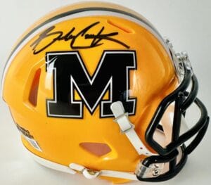 BRADY COOK SIGNED MISSOURI TIGERS ALTERNATE MINI HELMET MIZZOU AUTOGRAPH BAS 004
