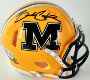BRADY COOK SIGNED MISSOURI TIGERS ALTERNATE MINI HELMET MIZZOU AUTOGRAPH BAS 006