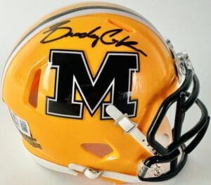 BRADY COOK SIGNED MISSOURI TIGERS ALTERNATE MINI HELMET MIZZOU AUTOGRAPH BAS 005