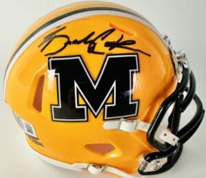 BRADY COOK SIGNED MISSOURI TIGERS ALTERNATE MINI HELMET MIZZOU AUTOGRAPH BAS 007