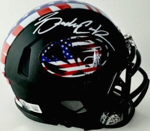 BRADY COOK SIGNED MISSOURI TIGERS ALTERNATE MINI HELMET MIZZOU AUTOGRAPH BAS 069