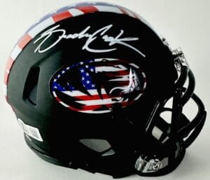 BRADY COOK SIGNED MISSOURI TIGERS ALTERNATE MINI HELMET MIZZOU AUTOGRAPH BAS 079