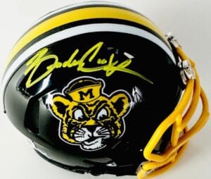 BRADY COOK SIGNED MISSOURI TIGERS ALTERNATE MINI HELMET MIZZOU AUTOGRAPH BAS K36