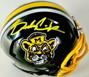 BRADY COOK SIGNED MISSOURI TIGERS ALTERNATE MINI HELMET MIZZOU AUTOGRAPH BAS 038