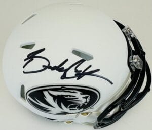 BRADY COOK SIGNED MISSOURI TIGERS ALTERNATE MINI HELMET MIZZOU AUTOGRAPH BASk100