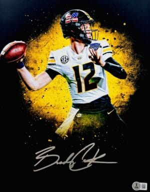 BRADY COOK SIGNED 11X14 PHOTO MISSOURI TIGERS MIZZOU AUTOGRAPH BAS 338