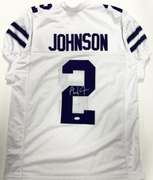 AVERY JOHNSON SIGNED CUSTOM JERSEY KANSAS STATE WILDCATS AUTOGRAPH JSA 699