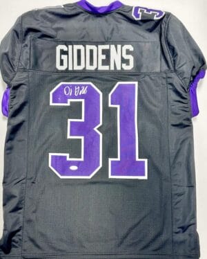 DJ D.J. GIDDENS SIGNED CUSTOM JERSEY KANSAS STATE WILDCATS AUTOGRAPH JSA 191