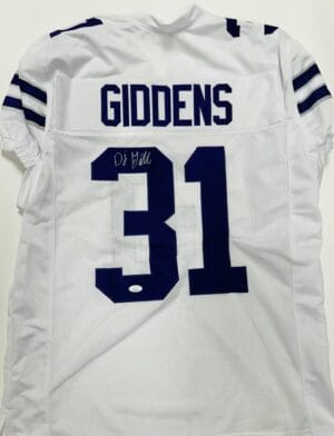 DJ D.J. GIDDENS SIGNED CUSTOM JERSEY KANSAS STATE WILDCATS AUTOGRAPH JSA 194