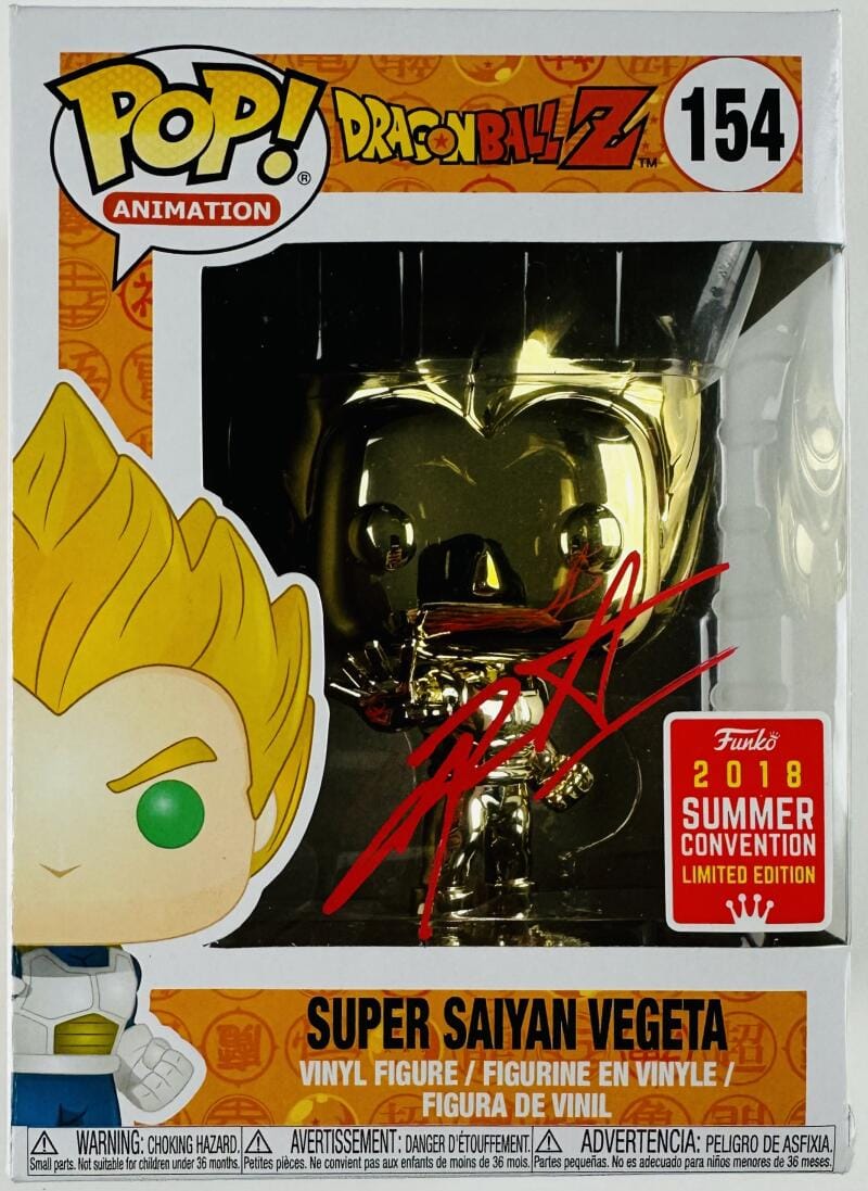 CHRIS SABAT SIGNED SUPER SAIYAN VEGETA FUNKO 154 AUTOGRAPH DRAGON BALL Z BAS 192