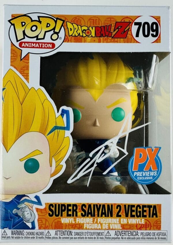 CHRIS SABAT SIGNED SUPER SAIYAN 2 VEGETA FUNKO AUTOGRAPH DRAGON BALL Z ...