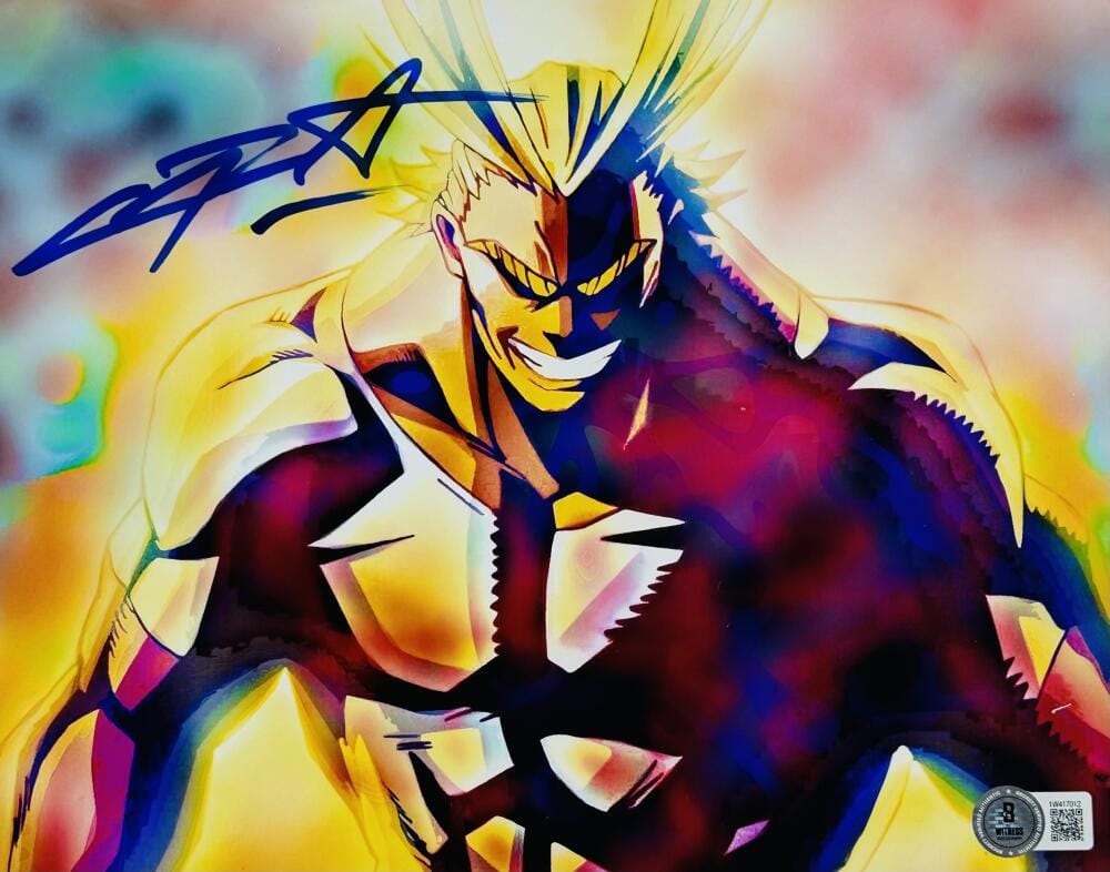 CHRIS SABAT SIGNED ALL MIGHT 8X10 PHOTO MY HERO ACADEMIA ANIME AUTOGRAPH BAS 012