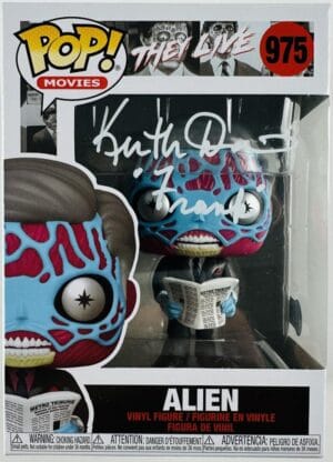KEITH DAVID SIGNED ALIEN FUNKO POP VINYL 975 THEY LIVE FRANK AUTOGRAPH BAS 398